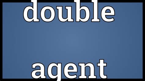 double agent word hike|Double agent, e.g. .